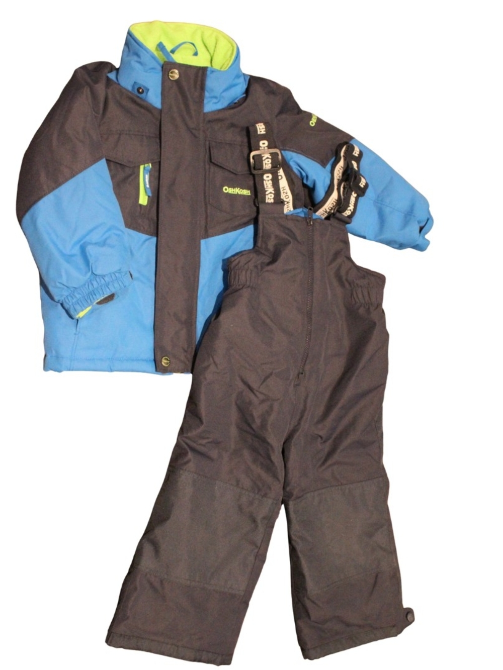 Oshkosh Two Piece Snow Suit Blue and Green Size 5